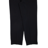 CALVIN COOPER Pleated Womens Trousers Black Regular Tapered Wool W32 L28