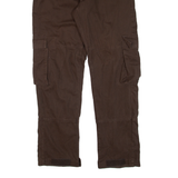 EUGEN LORDS Cargo Womens Trousers Brown Regular Straight W29 L29
