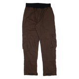 EUGEN LORDS Cargo Womens Trousers Brown Regular Straight W29 L29