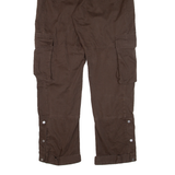 EUGEN LORDS Cargo Womens Trousers Brown Regular Straight W29 L29