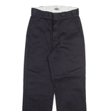 DICKIES Workwear Mens Trousers Black Slim Straight W25 L26