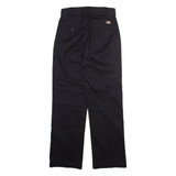 DICKIES Workwear Mens Trousers Black Slim Straight W25 L26