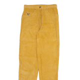 Womens Corduroy Trousers Orange Slim Straight W26 L32