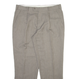 Mens Trousers Grey Relaxed Straight W36 L30