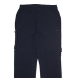 Detachable Legs Mens Trousers Black Regular Straight W31 L30