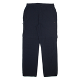 Detachable Legs Mens Trousers Black Regular Straight W31 L30