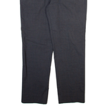 Mens Trousers Grey Regular Straight W32 L28