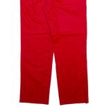 LACOSTE Mens Trousers Red Regular Straight W32 L28