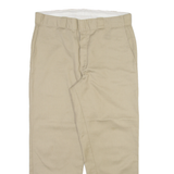 DICKIES Mens Trousers Beige Regular Straight W34 L27