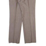 Mens Trousers Brown Regular Straight W34 L31