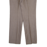 Mens Trousers Brown Regular Straight W34 L31