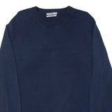 MNG Mens Jumper Blue Tight Knit XL