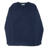 MNG Mens Jumper Blue Tight Knit XL