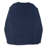 MNG Mens Jumper Blue Tight Knit XL