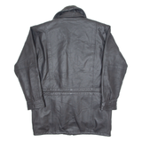 Sherpa Lined Mens Jacket Black Leather M