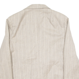 Womens Blazer Jacket Grey 90s Striped L