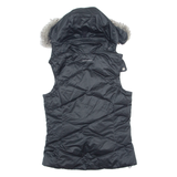 COLUMBIA Down Insulated Womens Puffer Gilet Black Hooded S