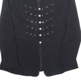 YESSICA Rhinestones Womens Blazer Jacket Black S