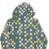 BELOW ZERO Mens Ski Coat Green Hooded Check S