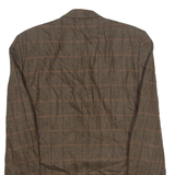RITEX Mens Blazer Jacket Brown Wool 90s Check M