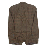 RITEX Mens Blazer Jacket Brown Wool 90s Check M