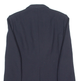 Mens Blazer Jacket Blue Wool 90s M