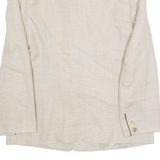 STEINBOCK Womens Blazer Jacket Beige 90s S