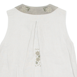 IMPERIAL LANDHAUS Womens Gilet Cream Linen 90s L
