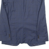 HUGO BOSS Slim Fit Mens Blazer Jacket Blue Wool 90s Check L