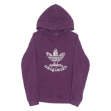ADIDAS ORIGINALS Womens Purple Hoodie UK 10
