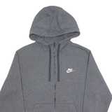 NIKE Mens Grey Hoodie Full Zip S