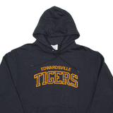 CHAMPION Edwardsville Tigers Mens Black Hoodie USA L