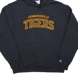 CHAMPION Edwardsville Tigers Mens Black Hoodie USA L