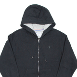CHAMPION Mens Black Hoodie Full Zip S