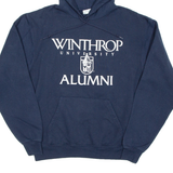 CHAMPION Winthrop University Mens Blue Hoodie USA S