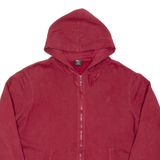 Womens Maroon Hoodie Full Zip XL
