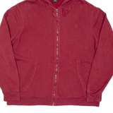 Womens Maroon Hoodie Full Zip XL