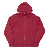 Womens Maroon Hoodie Full Zip XL