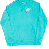 NIKE Womens Blue Hoodie S