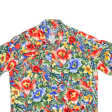 JOE KEALOHA'S Mens Hawaiian Shirt Red Floral S