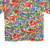 JOE KEALOHA'S Mens Hawaiian Shirt Red Floral S