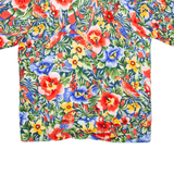 JOE KEALOHA'S Mens Hawaiian Shirt Red Floral S