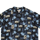 ISLAND OUTFITTERS Mens Hawaiian Shirt Black Floral 2XL