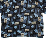 ISLAND OUTFITTERS Mens Hawaiian Shirt Black Floral 2XL