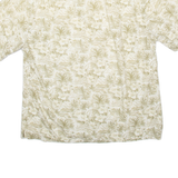 BATIK BAY Mens Hawaiian Shirt Beige Floral L