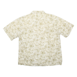 BATIK BAY Mens Hawaiian Shirt Beige Floral L