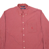 NAUTICA Mens Shirt Red Check Long Sleeve L