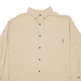 WOOLRICH Mens Plain Shirt Beige Long Sleeve XL