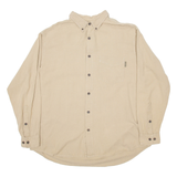 WOOLRICH Mens Plain Shirt Beige Long Sleeve XL
