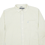 NAUTICA Mens Shirt Yellow Check Long Sleeve XL
